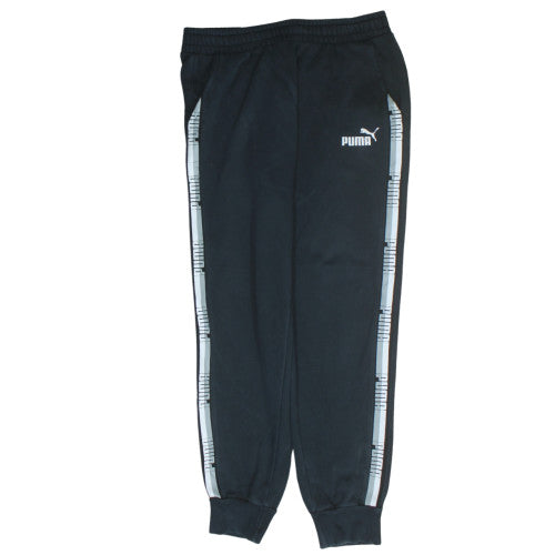 Puma Men Black L Jogger Activewear Tapered Sweatpants