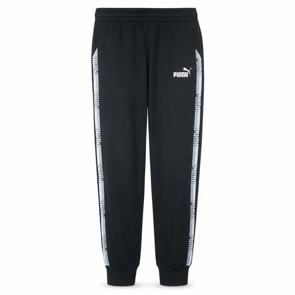 Puma Men Black L Jogger Activewear Tapered Sweatpants