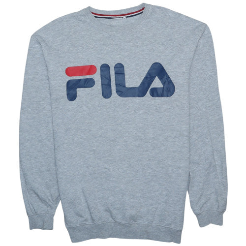 Fila Men's Grey Crew Neck Pullover Sweatshirt Size M