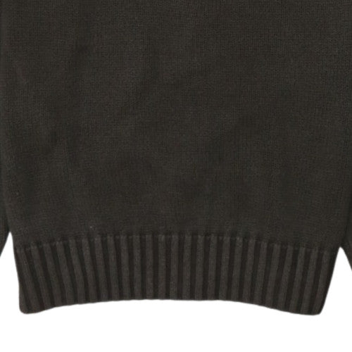 Chaps Men's Brown Cotton Crew Neck Pullover Jumper Size M
