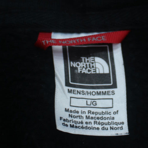 The North Face Mens Black Pullover Hoodie L Logo Outdoor Fleece