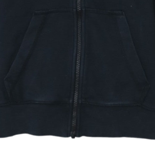 Nike Womens Black XS Full Zip Hoodie Cotton Blend