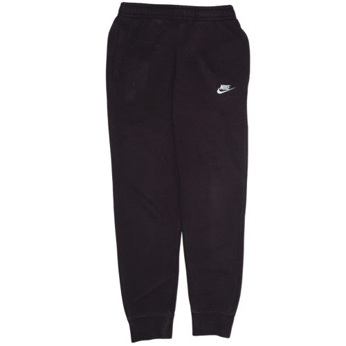Nike Men Black Jogger Sweatpants S Regular Fit Elastic Waist
