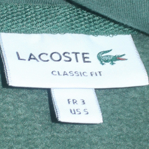 Lacoste Men's Green Classic Fit Pullover Hoodie Size S