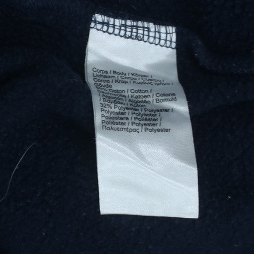 Lacoste Men's Blue Full Zip Hoodie 4XL Cotton Blend