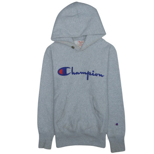 Champion Men's Grey Small Pullover Hoodie Reverse Weave Logo