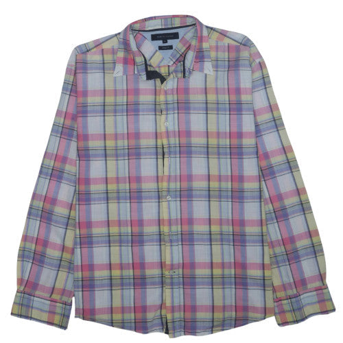 Tommy Hilfiger Men's Multicoloured Plaid Button-Up Shirt XL