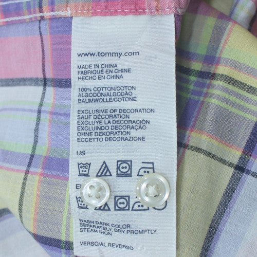 Tommy Hilfiger Men's Multicoloured Plaid Button-Up Shirt XL