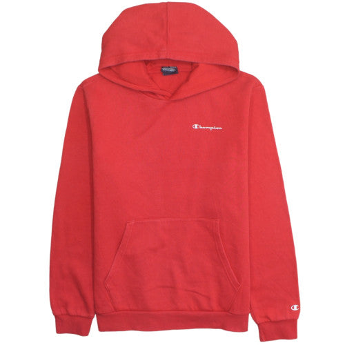 Champion Boys Red Pullover Hoodie Size 2XL 15-16 Years Cotton Blend