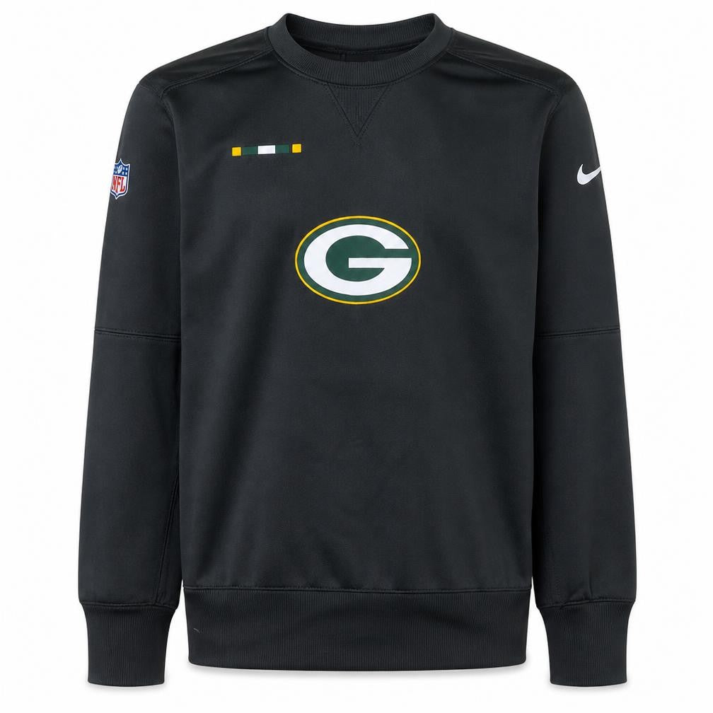 Front view of Nike NFL Dri-FIT Men's Black Medium Pullover Sweatshirt