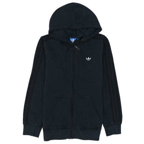 Adidas Mens Black Full Zip Hoodie S Regular Fit Sportswear
