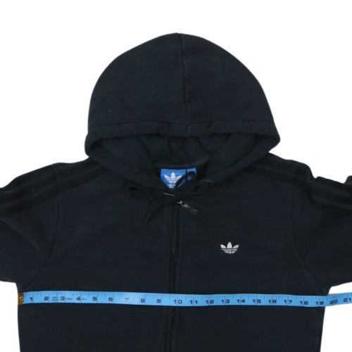 Adidas Mens Black Full Zip Hoodie S Regular Fit Sportswear