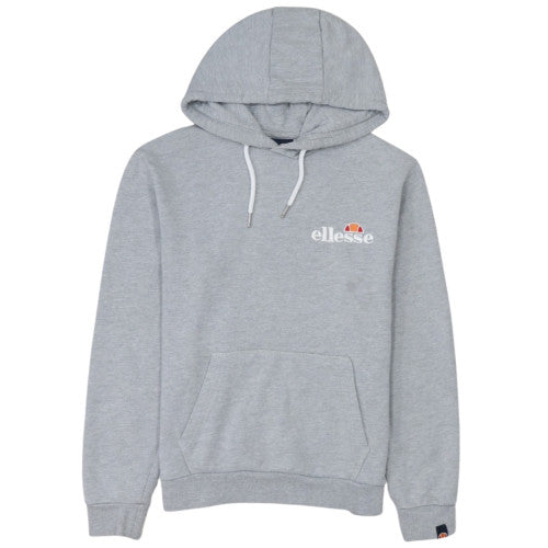Ellesse Womens Grey UK 10 Pullover Hoodie Cotton Blend Casual Sweatshirt