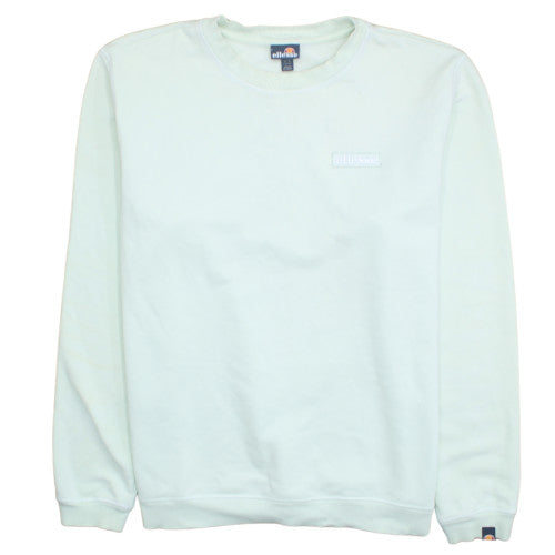 Ellesse Mens Green Logo Pullover Sweatshirt L Regular Fit