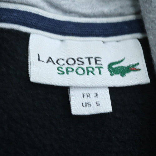 Lacoste Sport Mens Black Pullover Hoodie Size S Regular Fit