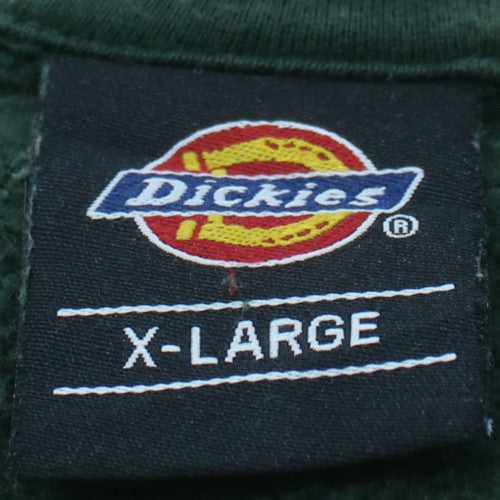 Dickies Men's Green XL Pullover Hoodie with Logo Print