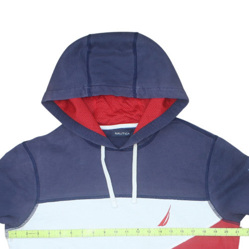 Nautica Men's Multicoloured Pullover Hoodie XS Cotton Logo Zip