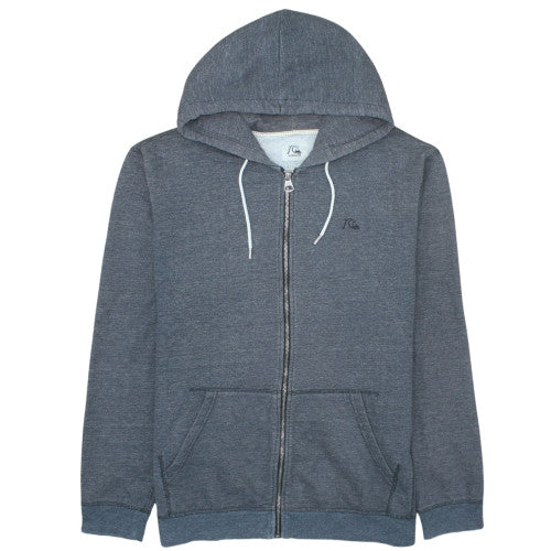 Quiksilver Mens Grey Full Zip Hoodie Size 2XL Regular Fit