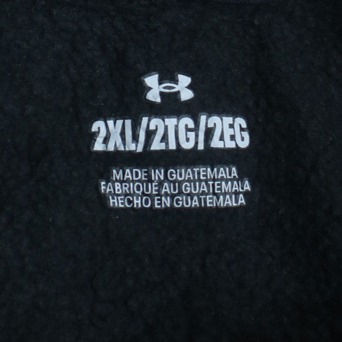 Under Armour Men's Black 2XL Full Zip Hoodie Sweatshirt