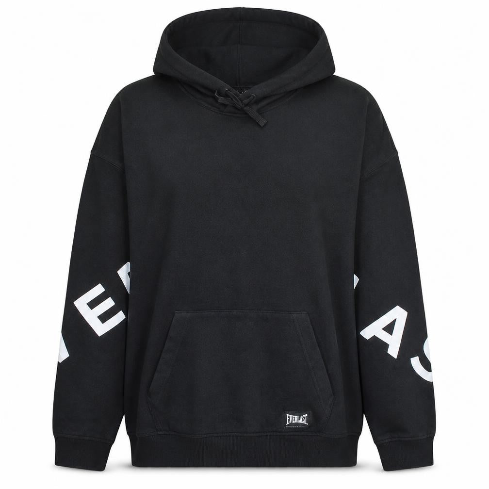 Front view of Everlast women’s black, size UK 14, pullover hoodie sweatshirt