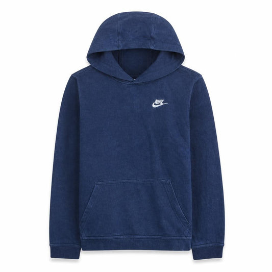 Nike Boys Navy Blue Pullover Hoodie XL 158-170cm Cotton Blend Fleece