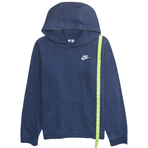 Nike Boys Navy Blue Pullover Hoodie XL 158-170cm Cotton Blend Fleece
