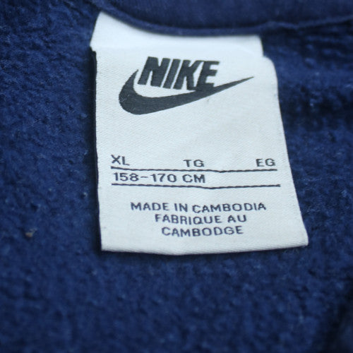 Nike Boys Navy Blue Pullover Hoodie XL 158-170cm Cotton Blend Fleece