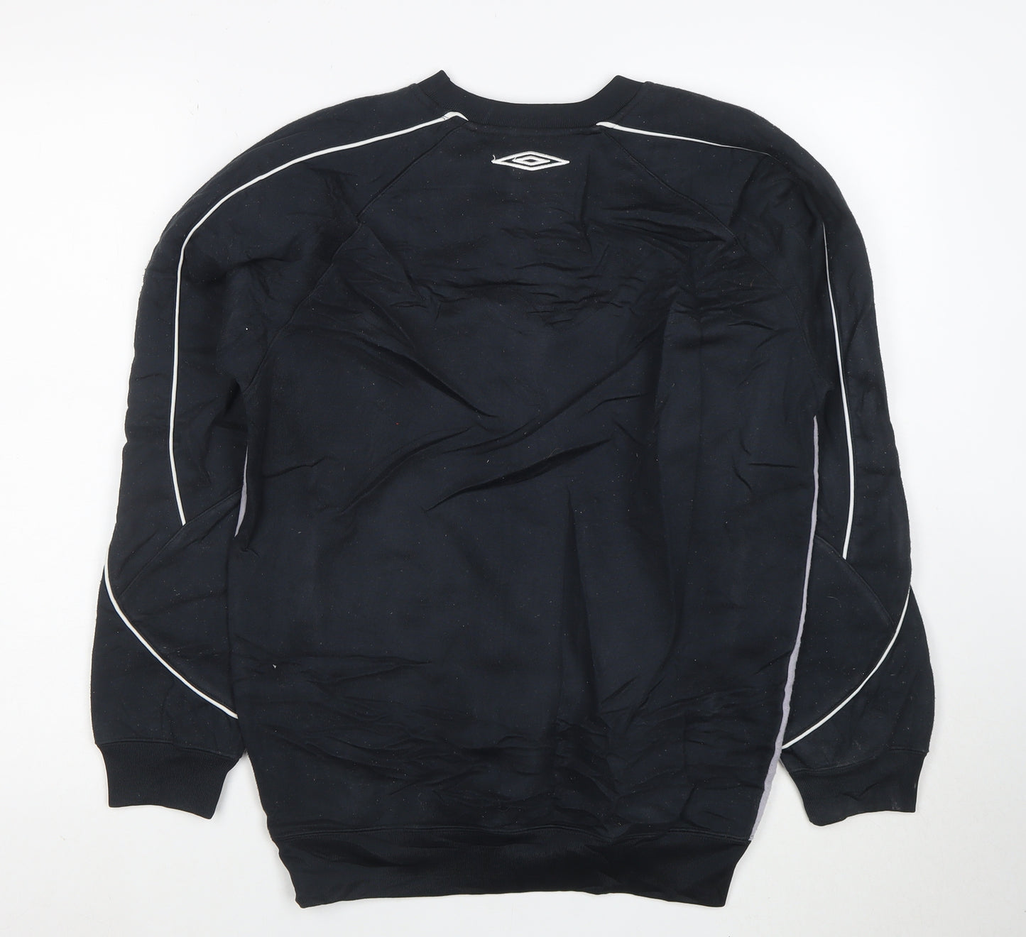 Umbro Mens Black XL Sports Sweatshirt Pullover Crew Neck