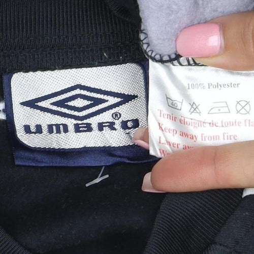 Umbro Mens Black XL Sports Sweatshirt Pullover Crew Neck