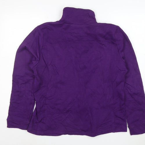 The North Face Womens Purple XL Henley Sweatshirt Pullover