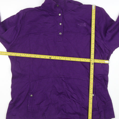 The North Face Womens Purple XL Henley Sweatshirt Pullover