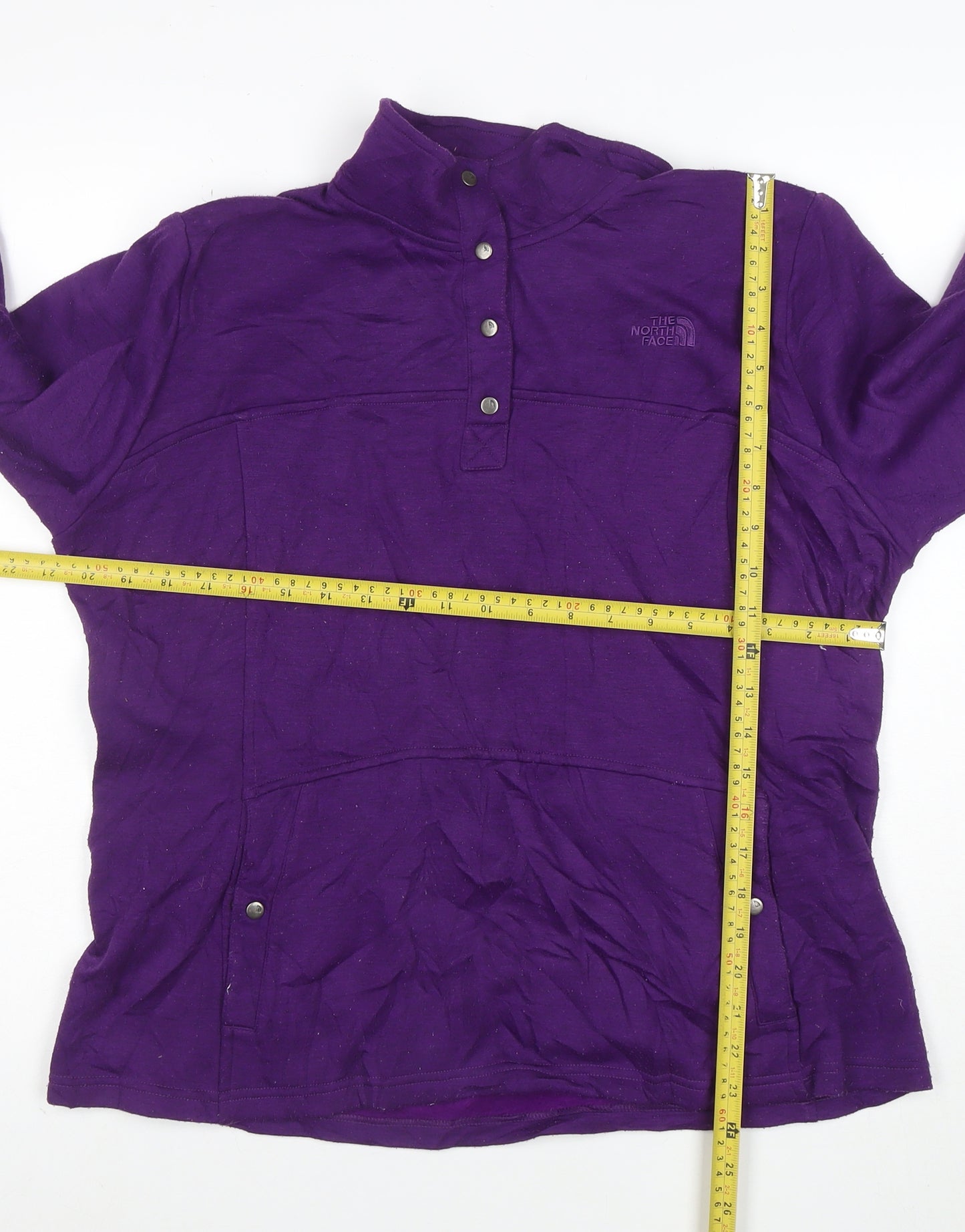 The North Face Womens Purple XL Henley Sweatshirt Pullover