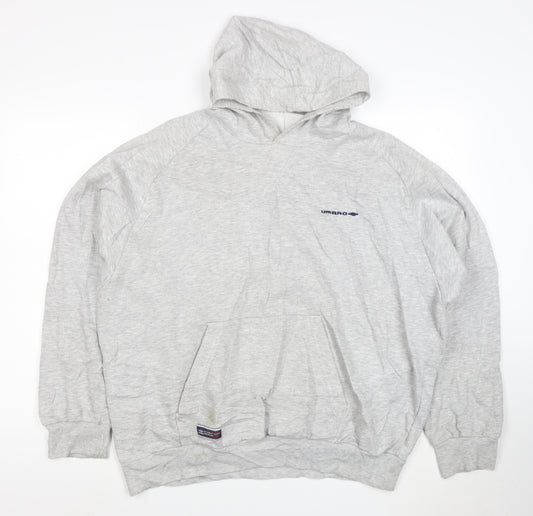 Umbro Men's Grey XL Pullover Hoodie Sportswear