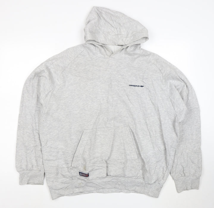 Umbro Men's Grey XL Pullover Hoodie Sportswear