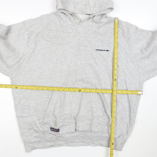 Umbro Men's Grey XL Pullover Hoodie Sportswear
