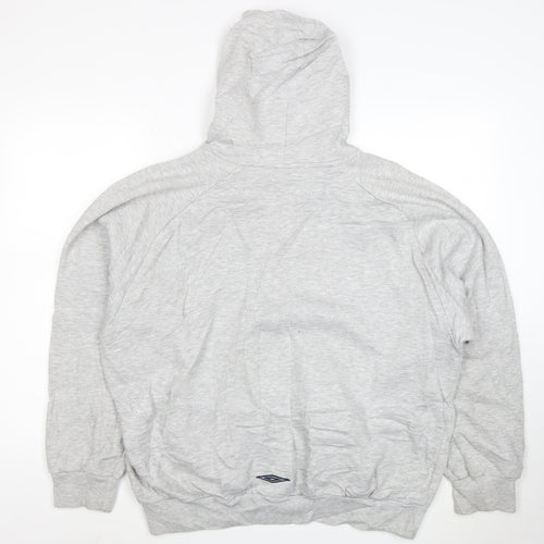 Umbro Men's Grey XL Pullover Hoodie Sportswear
