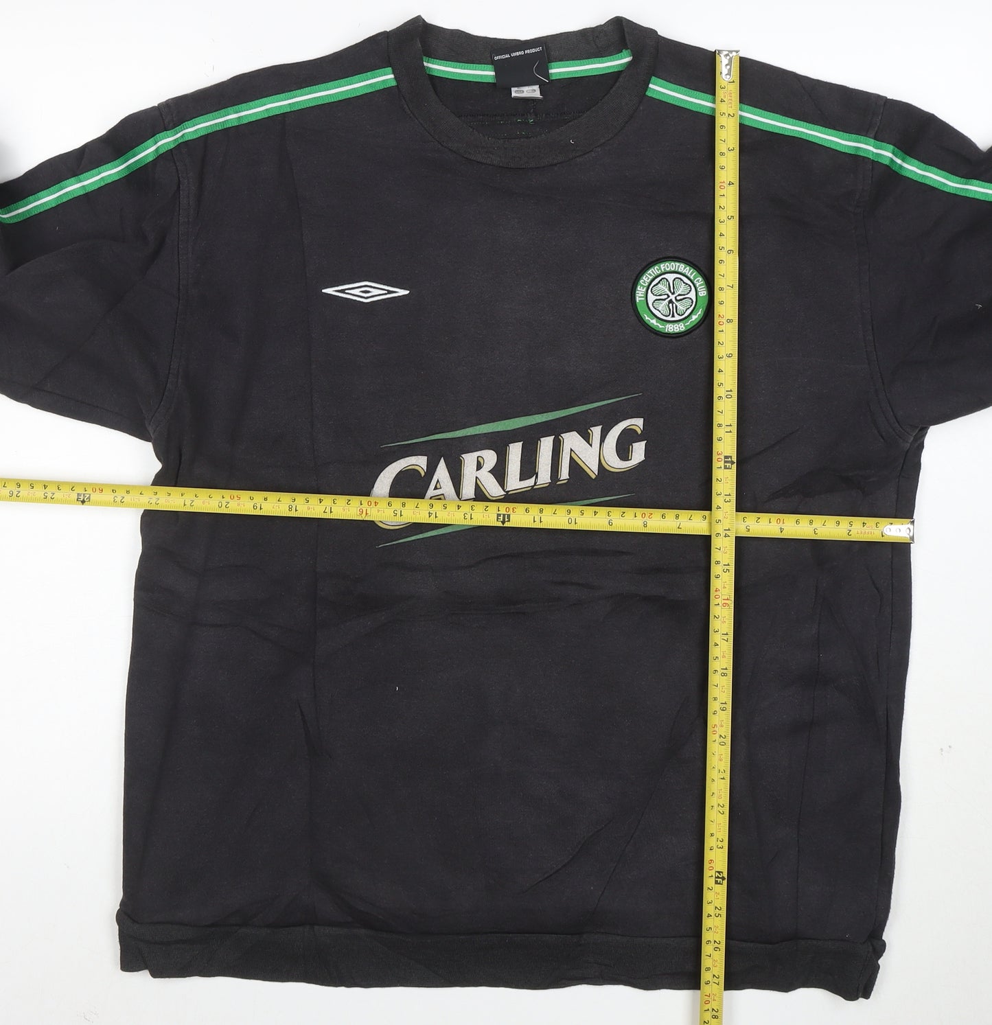 Umbro Men's Black XL Celtic Football Pullover Sweatshirt