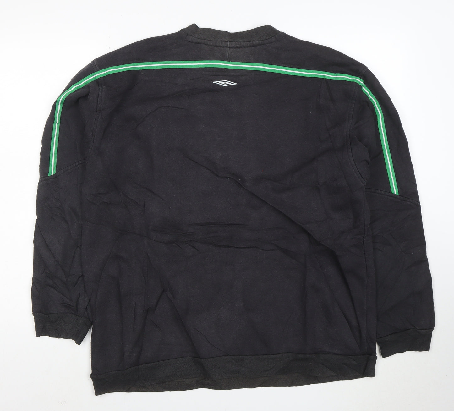 Umbro Men's Black XL Celtic Football Pullover Sweatshirt