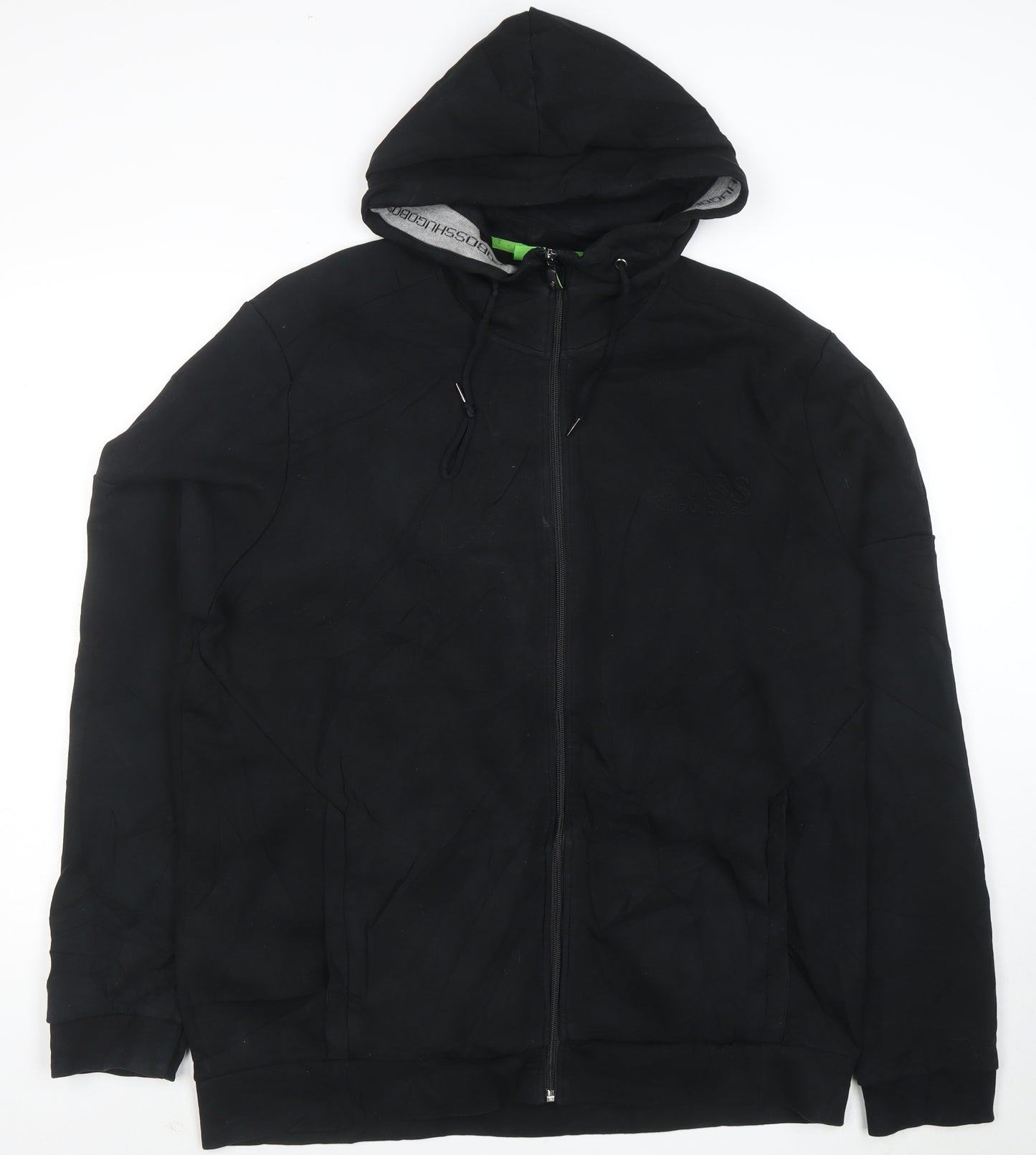 Hugo Boss Men's Black 3XL Full Zip Hoodie Classic Fit
