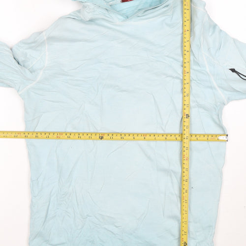 C.P. Company Mens Blue Pullover Hoodie Size M Lightweight Cotton