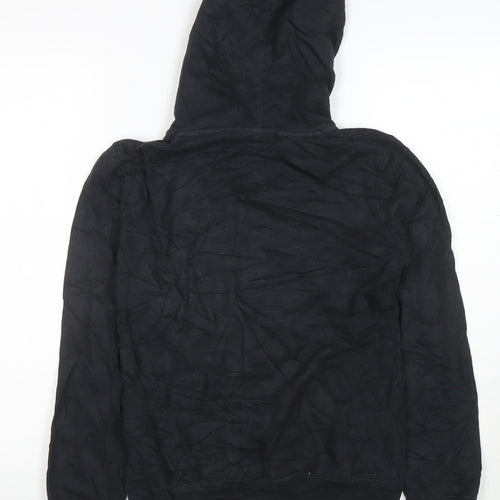 Nike Women's Black XS Full Zip Hoodie Cotton Blend Zip Pockets