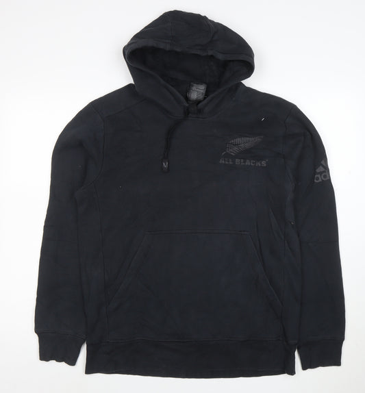 Adidas Men’s Black All Blacks Rugby Pullover Hoodie Size L