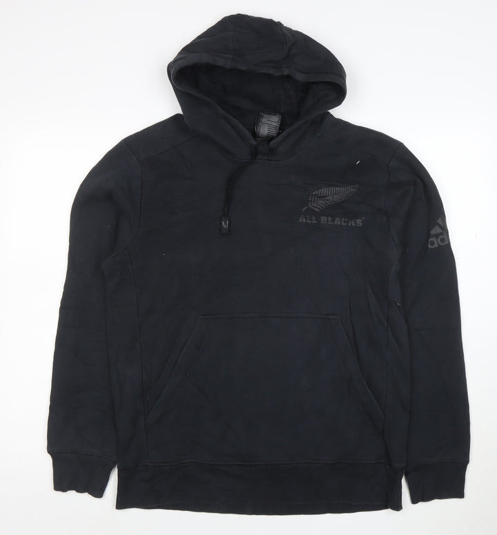 Adidas Men’s Black All Blacks Rugby Pullover Hoodie Size L