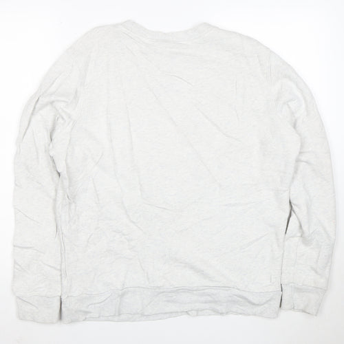 Reebok Men’s Grey Crew Neck Pullover Sweatshirt L