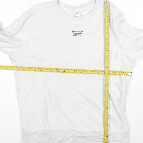 Reebok Men’s Grey Crew Neck Pullover Sweatshirt L