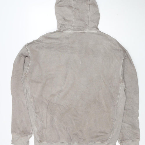 Reebok Men’s Beige 2XL Pullover Hoodie with Logo Pocket