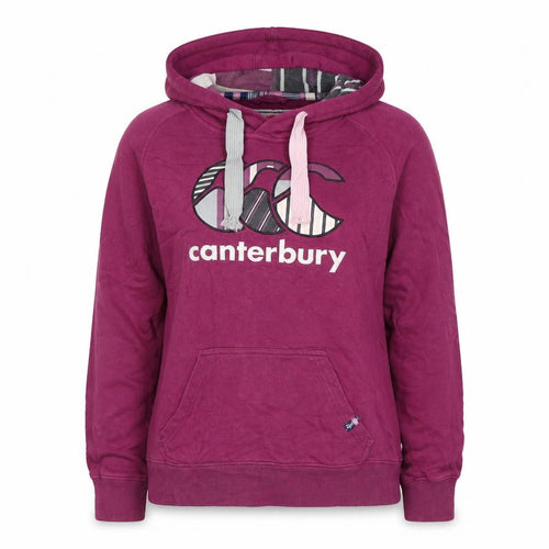 Canterbury Womens Purple Hoodie Size 16 Pullover Uglies Logo Sweatshirt