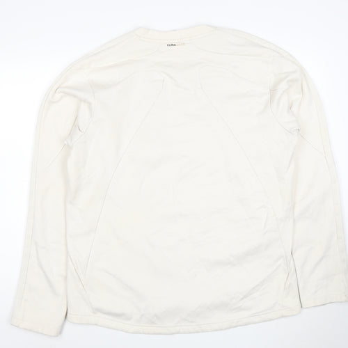 adidas Mens White XL Pullover Sweatshirt ClimaWarm Sports Top