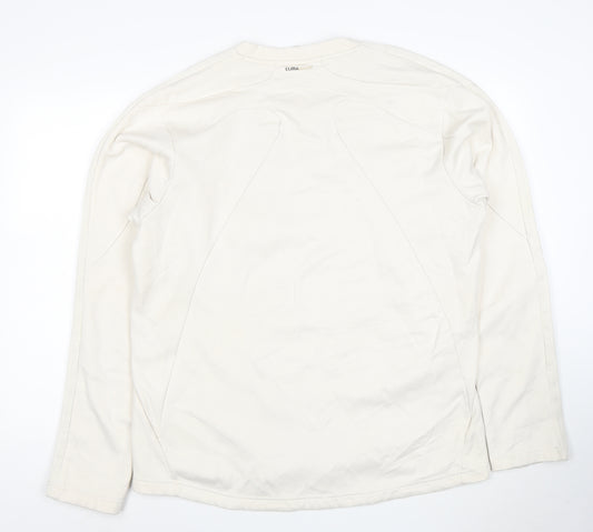 adidas Mens White XL Pullover Sweatshirt ClimaWarm Sports Top