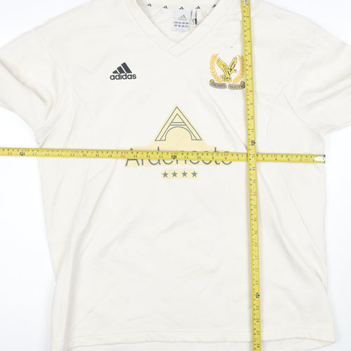 adidas Mens White XL Pullover Sweatshirt ClimaWarm Sports Top